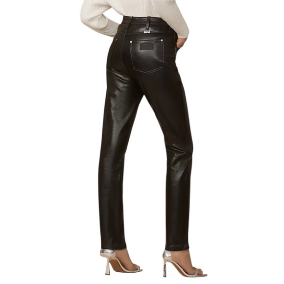 Woman’s NWTs Wrangler Black Leather Walker High Rise Slim Jeans - Picture 12 of 12